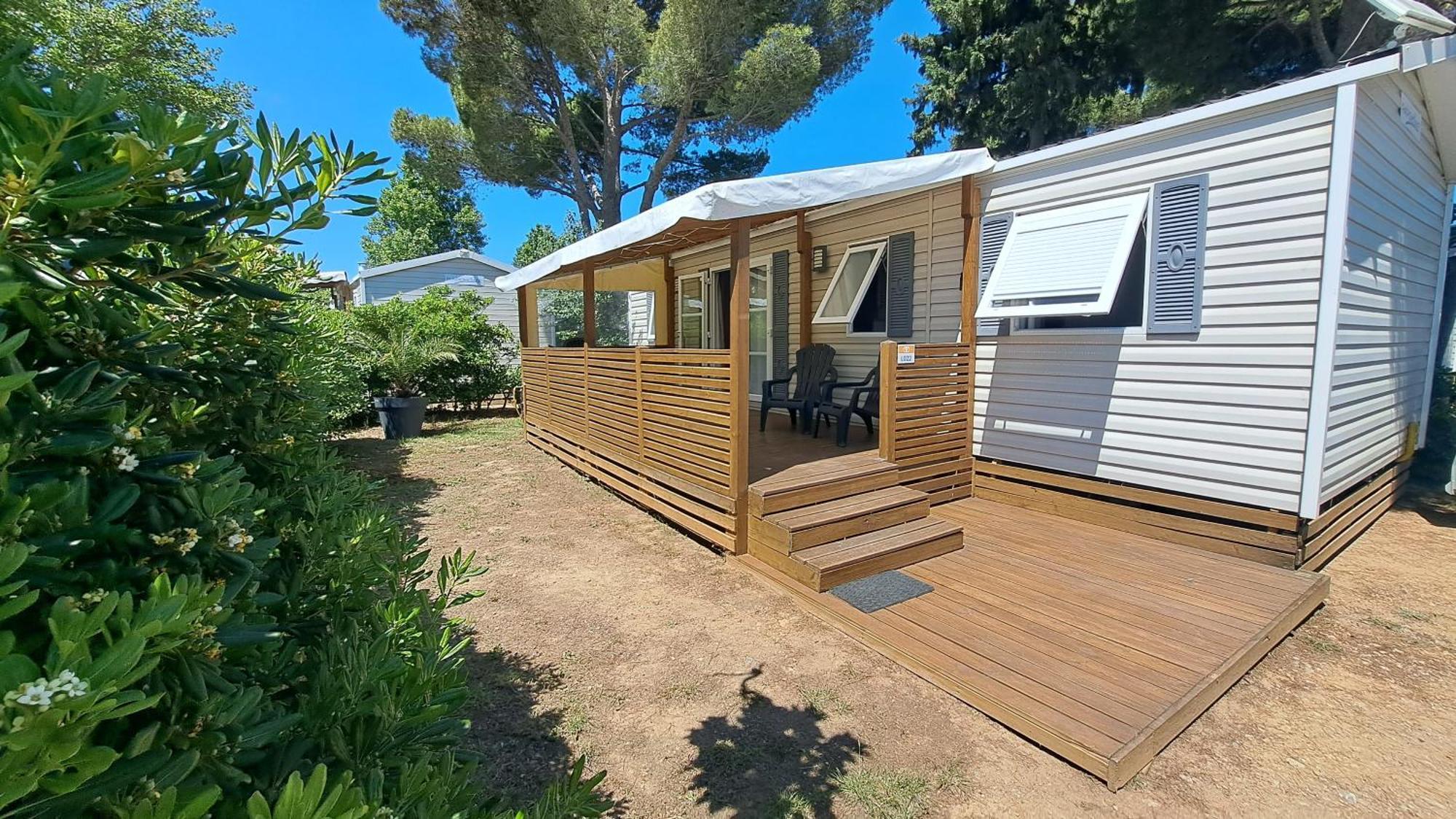 Mobile Home Climatise 3 Chambres A Narbonne Plage Buitenkant foto